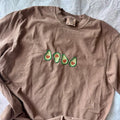 Embroidered Tshirt, Avocado Tshirt, Cute Embroidered Shirt Hoodie, Sweatshirt | GrindPrints.com