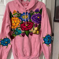 Embroidered flowers hoodie T-Shirts, Sweatshirt | GrindPrints.com