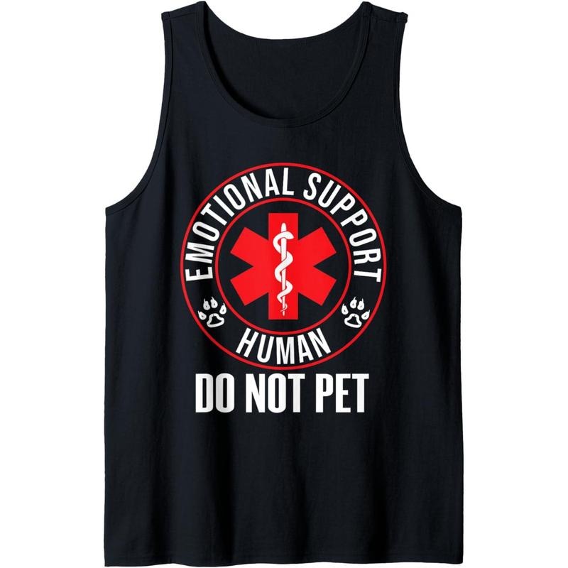 Emotional Support Human Do Not Pet - Service Dog Love Humor Tank Top T-Shirts, Hoodie, Sweatshirt | GrindPrints.com