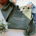 Emotionally Attached To Fictional Characters Crewneck Shirt, Bookworm, Gift for Book Lover, Book Lover Shirts Librarian...