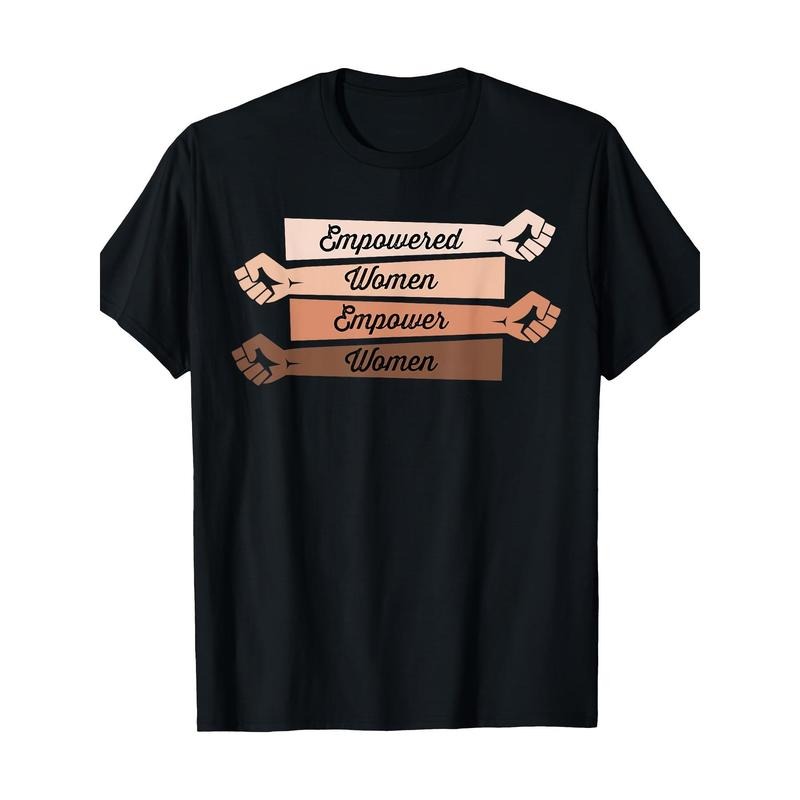 Empower Her" Women's Empowerment Graphic Tee - 100% Cotton, Short Sleeve, Crew Neck, Casual Fit T-Shirt Made in USA...