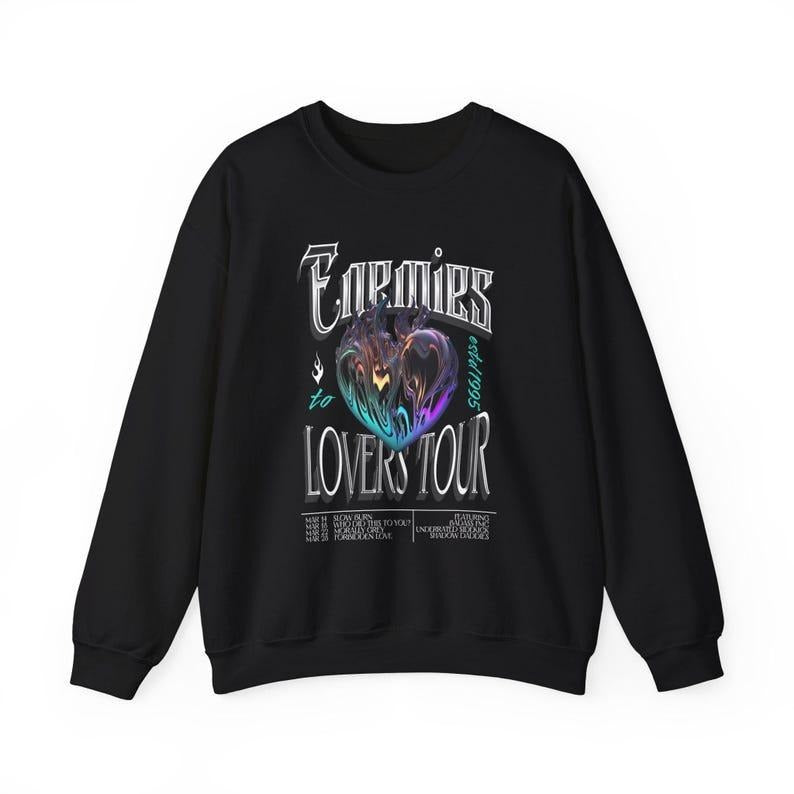 Enemies to Lovers Tour Sweatshirt, Romantasy Tropes Sweatshirt, Slow Burn Sweatshirt T-Shirts, Hoodie | GrindPrints.com