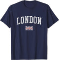 England Shirts, London England T-Shirt Vintage Sports Design British Flag Cotton Fashion Casual Classic Hoodie, Sweatshirt