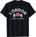England Shirts, London UK United Kingdom Union Jack England Souvenir Gift T-Shirt Cotton Fashion Casual Classic Hoodie,...