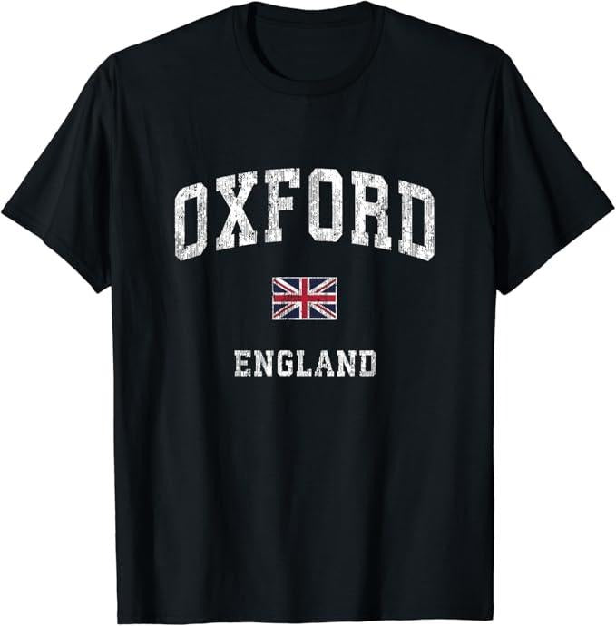 England Shirts Oxford England Vintage Athletic Sports Cotton Casual Classic T-Shirts, Hoodie, Sweatshirt