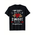English Teacher My Class Is Full Of Sweet Hearts Valentines T-ShirtFancy Print Men'S T-Shirt - 180g Fabric Weight 100%...