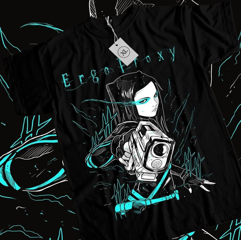 Ergo Proxy T-Shirt Re Mayer Anime Manga Girl Kawaii Funny Gift Shirt All Size Japanese Anime, Birthday Gift Hoodie,...