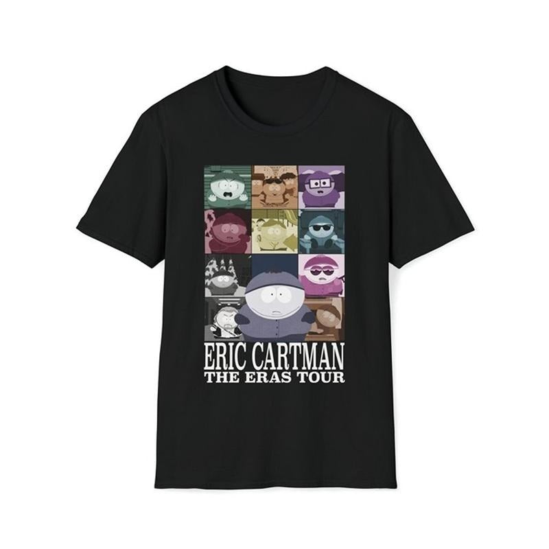 Eric Cartman The Eras Tour Unisex Softstyle T-Shirt, Southpark, tv show, cartoon Unisex Full Size Hoodie, Sweatshirt