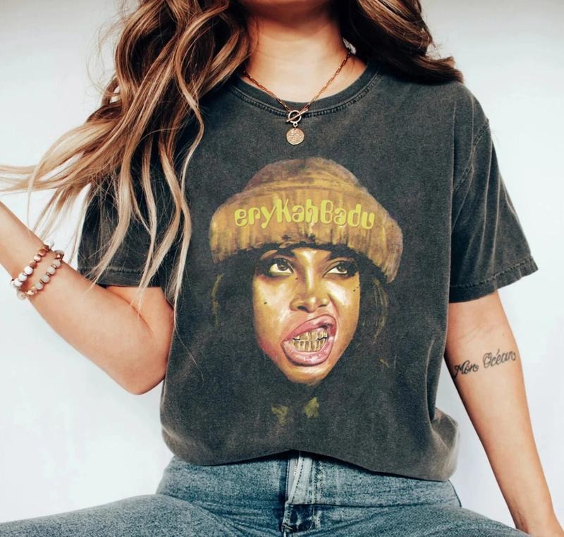 Erykah 90s Music Rock, Gifts for Fans, Graphic tour Shirt, Erykah Badu concert shirt ,Erykah Badu 2024 shirt, Gift For...
