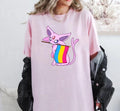 Espeon Pride Tee, Pansexual Flag Edition, Espeon Pansexual Flag T-Shirt, LGBTQ+, LGBT Hoodie, Sweatshirt | GrindPrints.com
