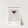 Espresso Martini Cocktail Print, Kitchen Bar Drink Poster, Home Bar Accessories, Best Friend Gifts, Gifts For Brother...