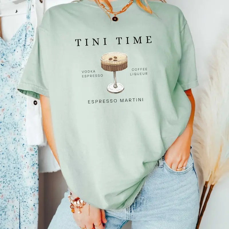 Espresso Martini Sweatshirt, Tini Time, Espresso Shirt, Espresso Martinis, Espresso Martini Top, Martini Lover Gift,...