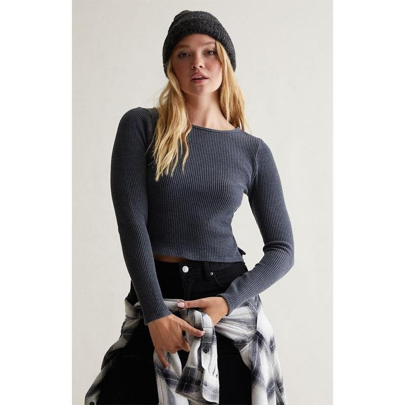 Est. PAC 1980 Women's Waffle Knit Long Sleeve Topstyle{n002}2 T-Shirts, Hoodie, Sweatshirt | GrindPrints.com