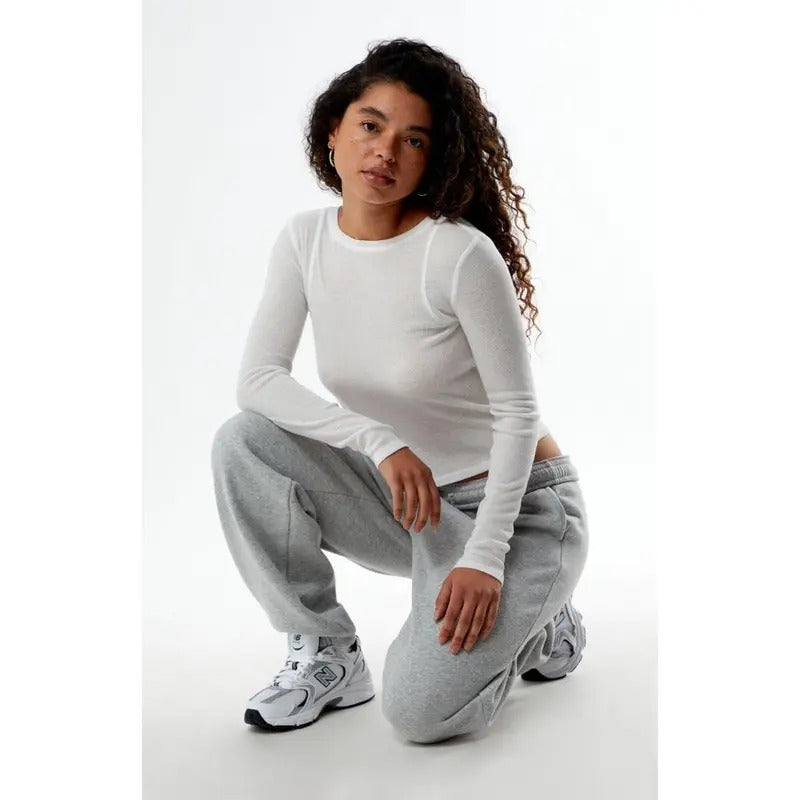 Est. PAC 1980 Women's Ribbed Crew Neck Long Sleeve Top T-Shirts, Hoodie, Sweatshirt | GrindPrints.com
