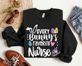 Every Bunny's Favorite Nurse Sweatshirt, Easter Nurse Hoodie, Funny Easter Gift Sweatshirt Nurse, Matching Nursing School...