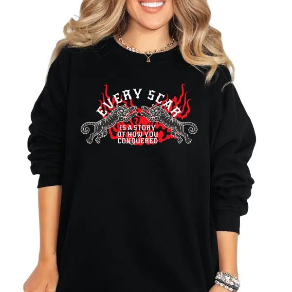 Every Scar Is Story How You Conquered Punk Rocker Alt Grunge Goth T-Shirts, Hoodie, Sweatshirt
