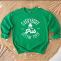 Everybody In The Pub Getting Tipsy St Patricks Day Crewneck Sweatshirt, Hoodie, T-shirt, St. Patrick's Day Gifts