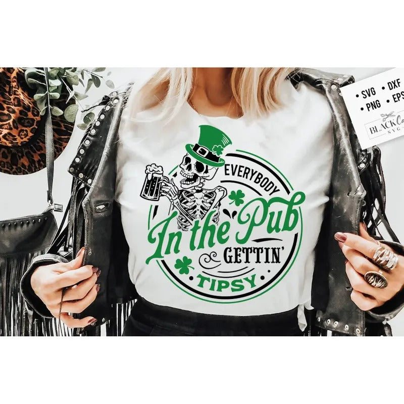 Everybody In The Pub Graphic Top T-Shirts, Hoodie, Sweatshirt | GrindPrints.com