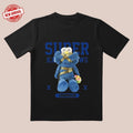 Blue Monster Printed Tee |   3D Cut & Plush Texture |   Trendy Streetwear for Date/Party/Everyday Hoodie, Sweatshirt