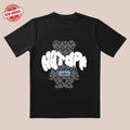 'Black Bear Totem' Tee |   Geometric White Text |   Trendy All-Day Style for Streetwear/Date/Everyday Hoodie, Sweatshirt
