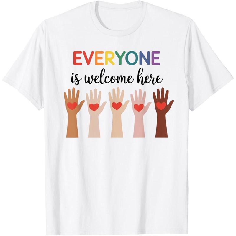Everyone Is Welcome Here Idaho Teacher T-Shirtstyle{n002}2 T-Shirts, Hoodie, Sweatshirt | GrindPrints.com