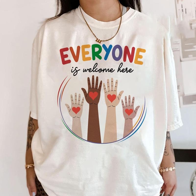 Everyone Is Welcome Here Shirt, Idaho Teacher, Teacher Shirt, , Teacher Life, Welcoming Classroom, Inclusive School,...