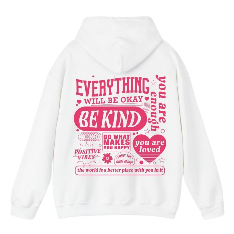 Everything Will Be Okay Hoodie, Aesthetic Mental Health Retro Hoodie For Men And Women, Trendy Hoodie T-Shirts, Sweatshirt