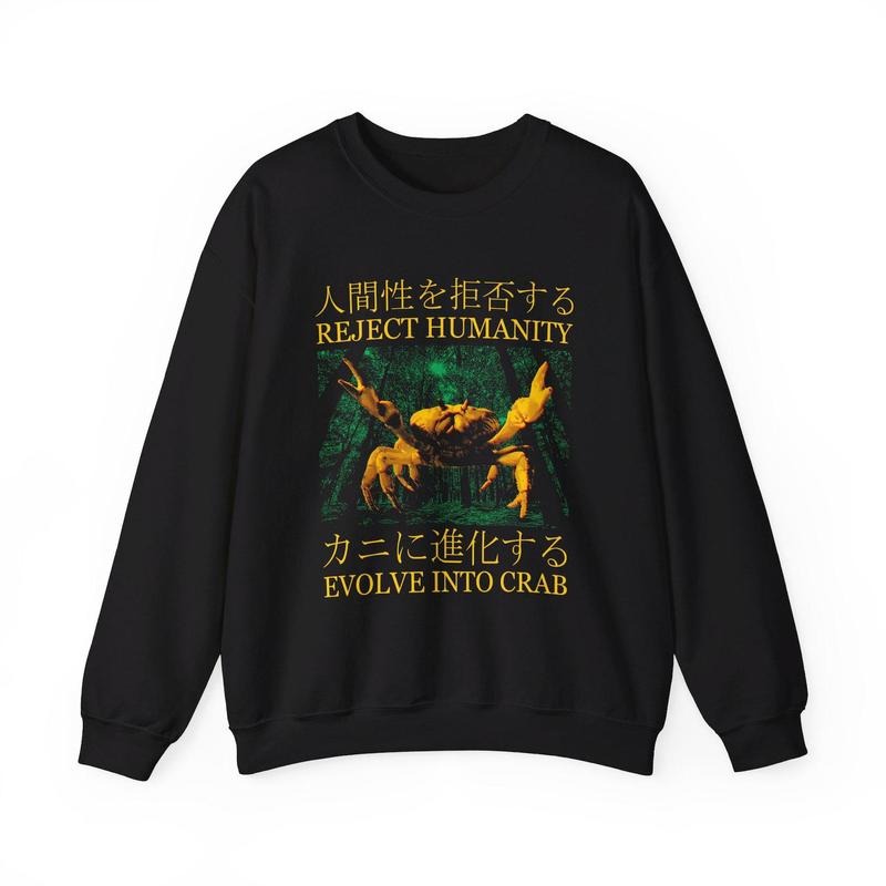 Evolve Crab Japanese Vintage T-Shirts, Hoodie, Sweatshirt