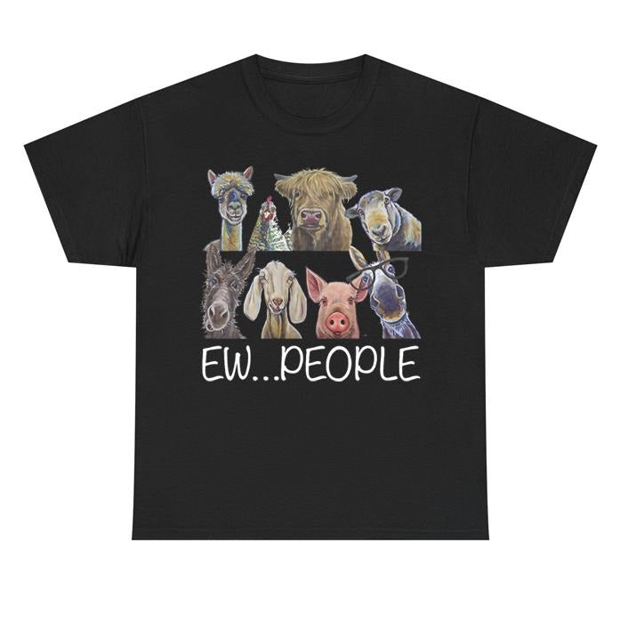 "Ew People" Funny Animals Graphic Unisex T-shirt Hoodie, Sweatshirt | GrindPrints.com