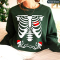 Expecting Twins Sweater, Baby Skeleton Shirt, Christmas Pregnancy Reveal Sweatshirts, Maternity Baby Announcement Shirts,...