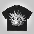 Explosive Mood Face Cartoon Graphics Cotton T-Shirt Hoodie, Sweatshirt | GrindPrints.com