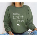 Extra Heartbeat Inside Sweatshirt, Baby Announcement, Pregnancy Reveal, Mommy To Be, We're Expecting, Maternity Sweater,...