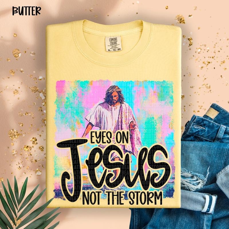 Eyes on Jesus DTF Transfers - THIS IS NOT A SHIRT Hoodie, Sweatshirt | GrindPrints.com
