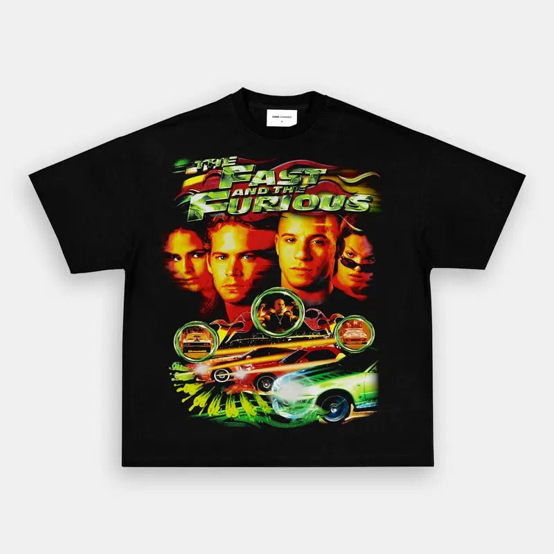 F&F TEE RACING Trending Movie T shirt Vintage 90s T-shirt gift for Movie fans gift for him gift for her unisex T-shirt...