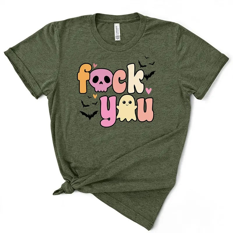 F You Funny Halloween Graphic TShirt Hoodie, Sweatshirt | GrindPrints.com