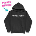 F*ck Off Morse Code Hoodie T-Shirts, Sweatshirt | GrindPrints.com