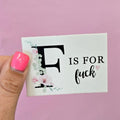 F is for Funny Sticker Decorative T-Shirts, Hoodie, Sweatshirt | GrindPrints.com