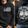 FAFO Flag Middle Finger Unisex sized Sweatshirt or Hoodie Fabric Menswear Pullover T-Shirts | GrindPrints.com