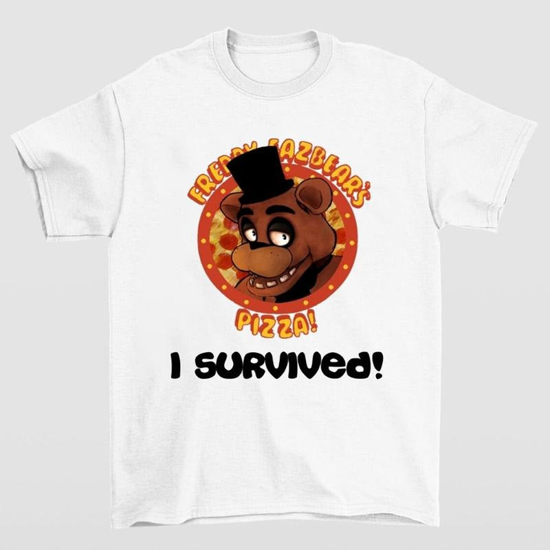 FAZBEAR I Survived Five Nights at Freddy's T-Shirt for Birthday Party Fans Hoodie, Sweatshirt | GrindPrints.com