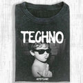 FEEL TECHNO T-SHIRT Hoodie, Sweatshirt | GrindPrints.com