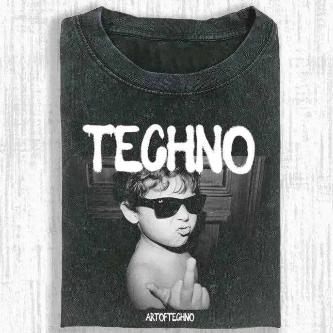 FEEL TECHNO T-SHIRT Hoodie, Sweatshirt | GrindPrints.com