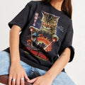 FELINE FURY OVERSIZED TEE, Men Summer Fashion Cotton, Cotton Menswear, S to 3XL Soft Top Hoodie, Sweatshirt | GrindPrints.com