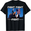 FIGHT FIGHT FIGHT Trump 2024 Vote Trump T-Shirt made in usa Hoodie, Sweatshirt | GrindPrints.com