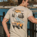 FORD BRONCO Mens Tee - Sand Classic Car Collection Hoodie, Sweatshirt | GrindPrints.com