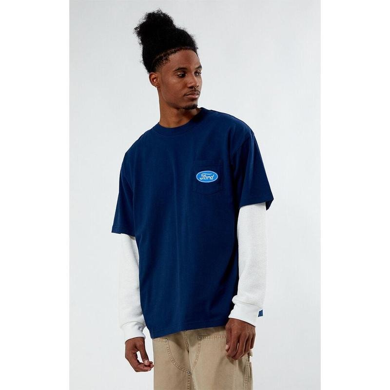 FORD Men's Patch Pocket T-Shirt - Multicolor Hoodie, Sweatshirt | GrindPrints.com