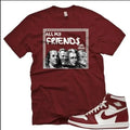FRNDS Air J 1 Artisanal Team Red OG Retro High White 2024 AJ 1 T-Shirts, Hoodie, Sweatshirt | GrindPrints.com