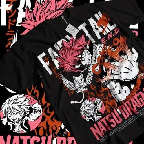 Fairy Tail T-shirt Gray Fullbuster Natsu Dragneel Girl Anime Gift Shirt All Size Hoodie, Sweatshirt | GrindPrints.com