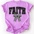 Faith Checkered Bow DTF Transfers - THIS IS NOT A SHIRT Hoodie, Sweatshirt | GrindPrints.com