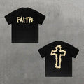 Faith Cross Graphics Cotton T-Shirt, Y2k Shirt, Hip Hop, Unisex T-Shirt, Gift For Men Women Womenswear Menswear Top...