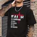 Faith Forward All Issues To Heaven Christian T-Shirt Casual Style Crew Neck Short Sleeve T-Shirt Tops Trendy for Unisex...
